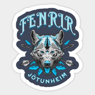 Fenrir Vikings Wolf Sticker